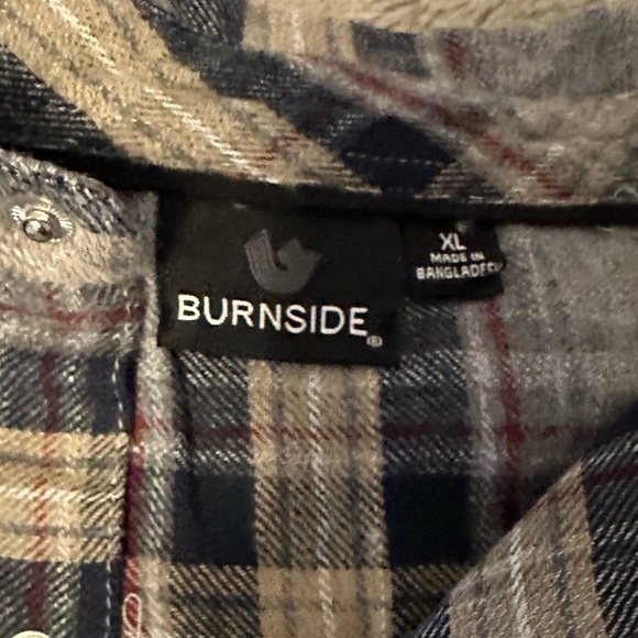 NWOT - BURNSIDE CASUAL COTTON BUTTON DOWN SIZE XL - Picture 6 of 7